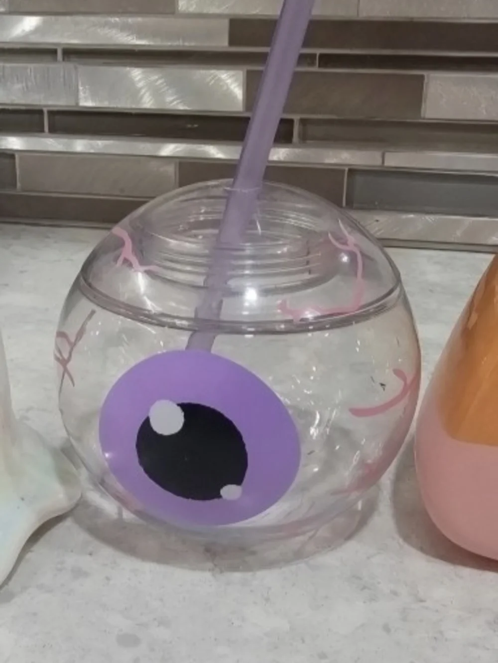 Cute Ghost, Eyeball, and Candy Corn Drink Tumbler Set - Halloween Cups